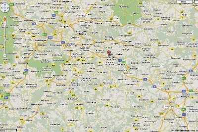 Thursday 15 July, 2010    To get a better idea of where Holzmaden is, it's roughly in the middle between Ulm and Stuttgart in the western part of Southern Germany.